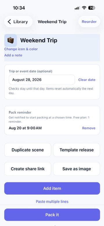 Nimot mobile screen preview